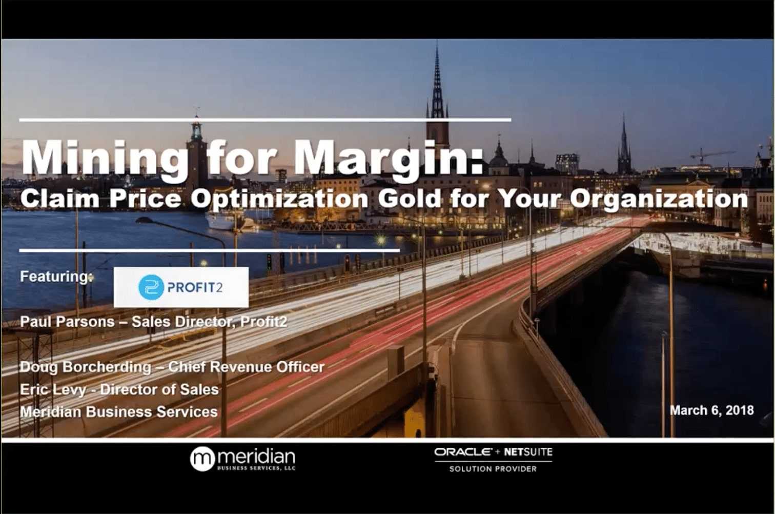 Mining for Margin Claim Price Optimization Gold for Your Organization – featuring Profit2 Banner