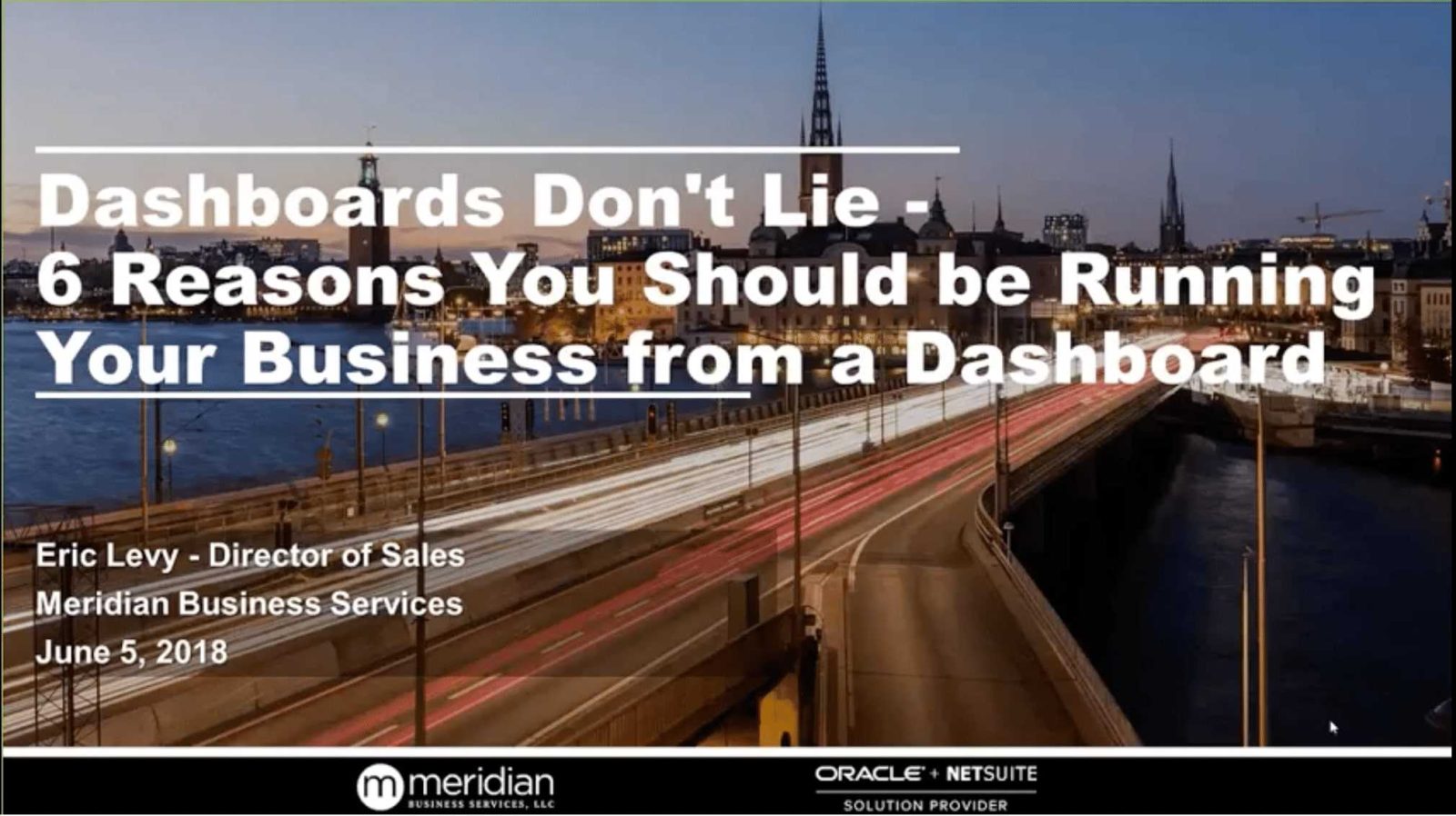 Dashboards Don’t Lie-6 Reasons to Run Your Company with Data Banner