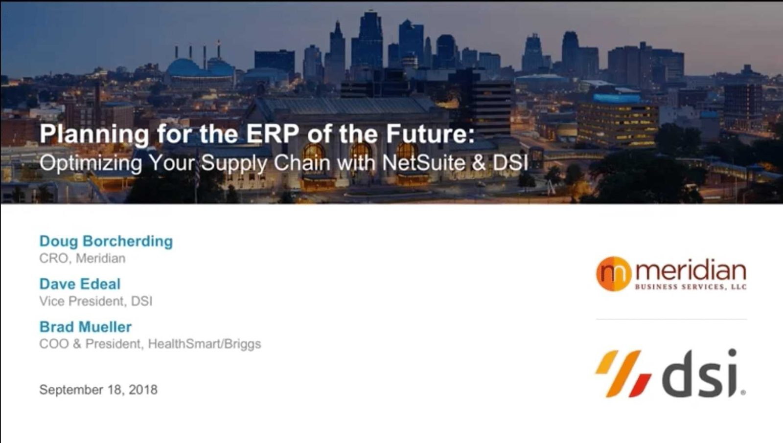 Planning for the ERP of the Future Optimizing Your Supply Chain with Oracle and NetSuite Banner