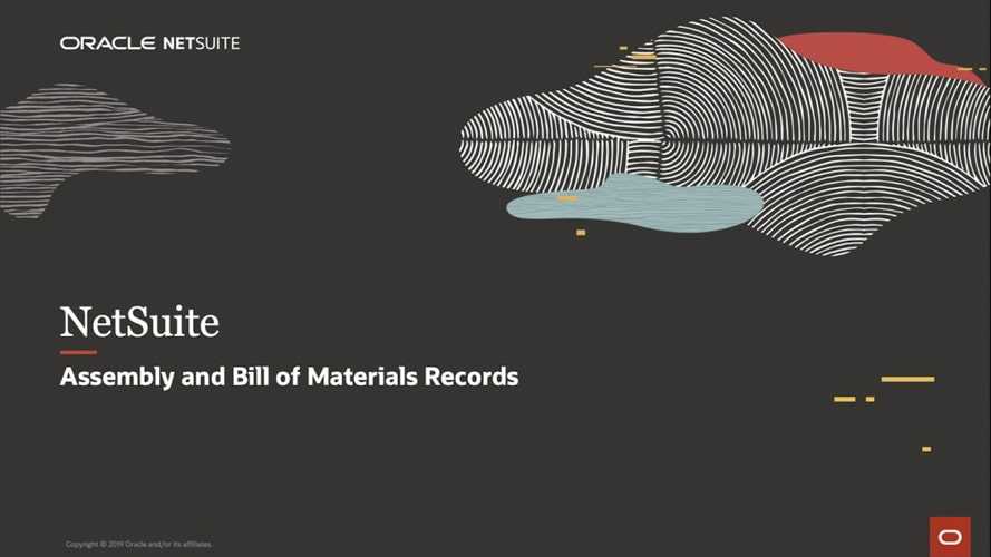 NetSuite Assembly and Bill of Materials Records - Banner