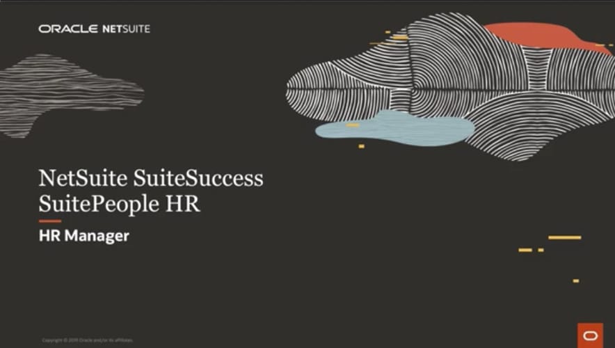 NetSuite SuitePeople:   HR Manager Overview