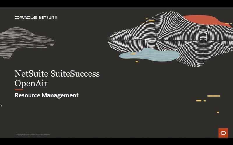 NetSuite OpenAir - OpenAir Resource Management - Banner