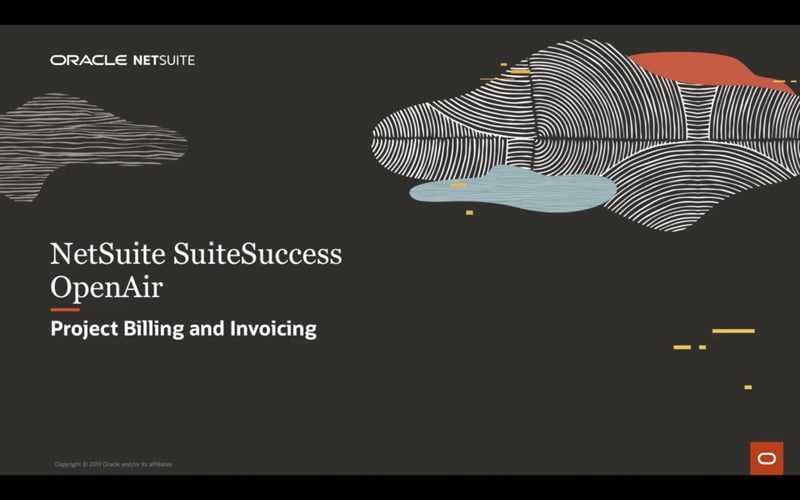 NetSuite OpenAir - Project Billing and Invoicing - Banner