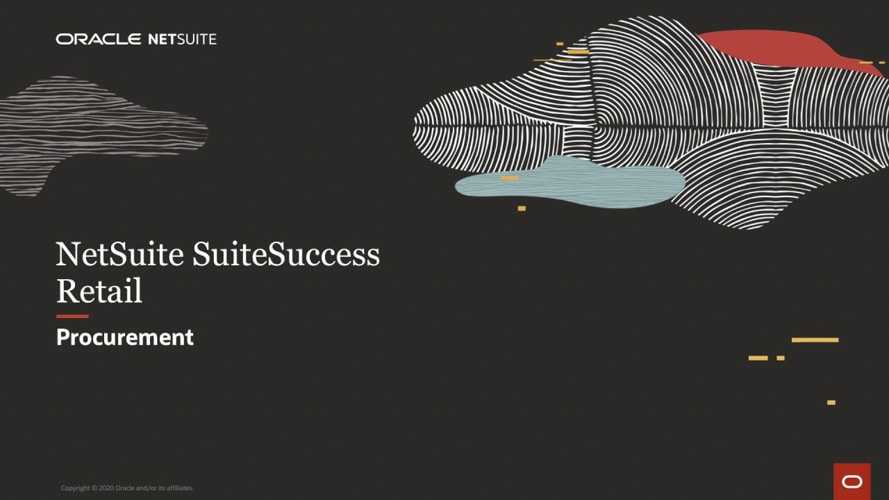 NetSuite SuiteSuccess for Retail - Procurement - Banner