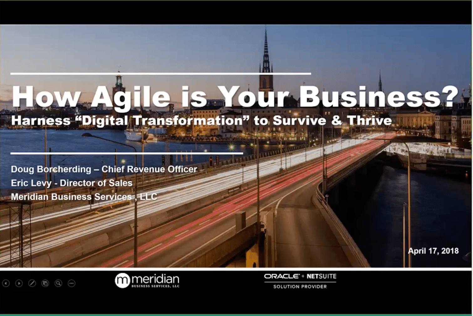 How Agile is Your Business? Harness “Digital Transformation” to Survive and Thrive