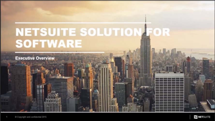 NetSuite SuiteSuccess for Software Overview