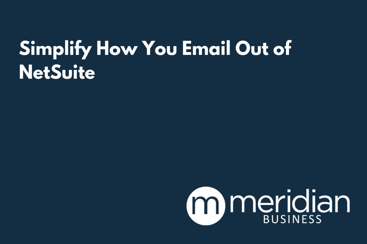 email out of netsuite