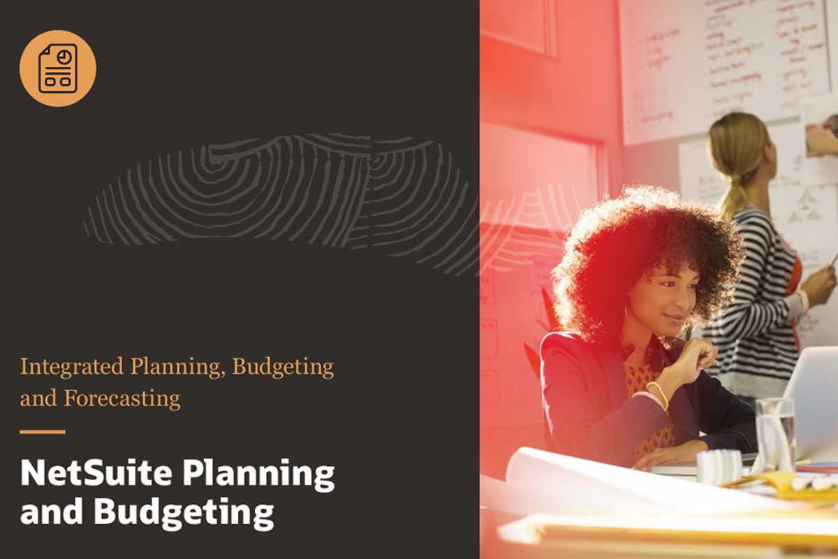 NetSuite Planning and Budgeting - Integrated Planning, Budgeting and Forecasting - Banner